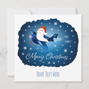 Invitación Feliz Navidad con Santa