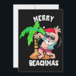 Invitación Feliz Navidad de Playa En Julio Divertido Santa Na<br><div class="desc">Feliz Navidad de Playa En Julio Divertido Santa Fiesta De Piscina De Navidad</div>