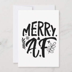 Invitación Feliz Navidad divertida copo de nieve Navidad