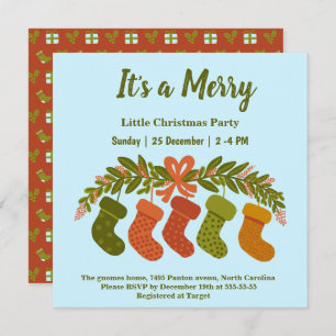 Invitación Feliz Navidad en el Fiesta de los Boots de Holly