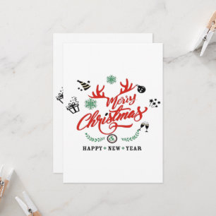 Invitación Feliz Navidad Feliz Año Nuevo 