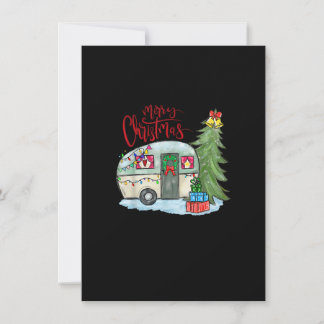 Invitación Feliz Navidad Feliz Camper Funny Camping Life Fa