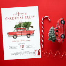 Feliz Navidad | Fiesta Navideña de Coche Rojo Acua
