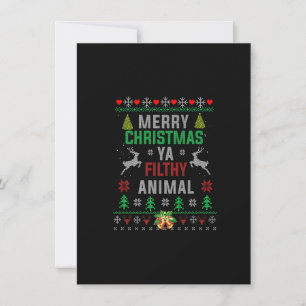 Invitación Feliz Navidad Filthy Ya Shirny Gracioso Navidad