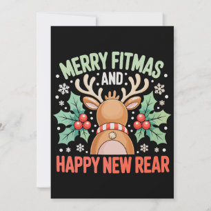 Invitación Feliz Navidad Fitness Feliz Año Nuevo Entrenamient