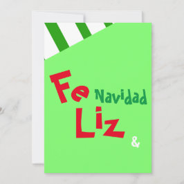 Invitación Feliz Navidad Fotos navideñas en español