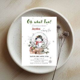 Invitación Feliz Navidad, primer cumpleaños, niño- Fiesta fes