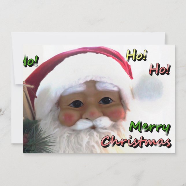 Invitación Feliz Navidad Santa Claus (Anverso)
