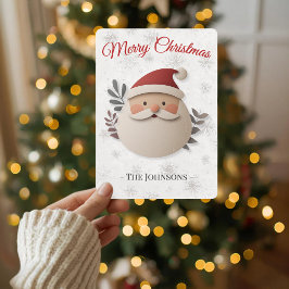 Invitación Feliz Navidad Santa - Familia Personalizada 