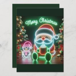 Invitación Feliz Navidad Santa Teddy