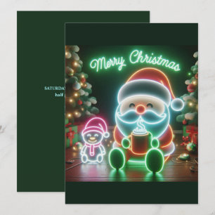 Invitación Feliz Navidad Santa Teddy