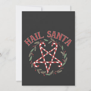 Invitación Feliz Navidad Satanás Krampus Navidad Dulce Diablo