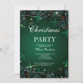 Invitación Feliz Navidad | Tipografía roja