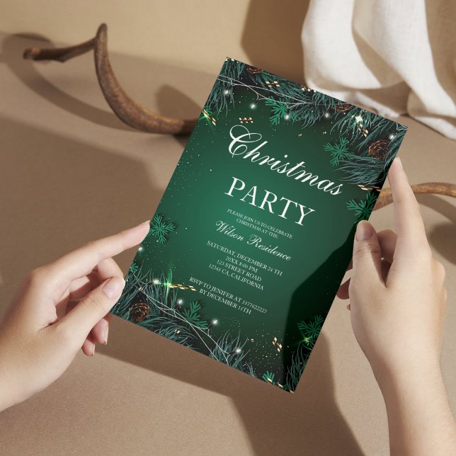 Invitación Feliz Navidad | Tipografía Roja (Subido por el creador)