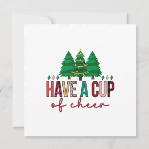 Invitación Feliz Navidad Toma Una Taza De Alegría