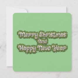 Invitación Feliz Navidad Y Feliz Año Nuevo