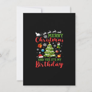 Invitación Feliz Navidad y sí, es mi árbol de navidad de cump