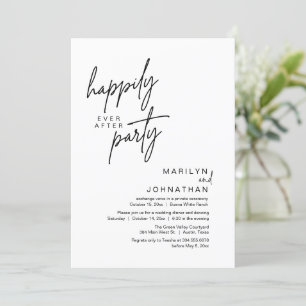 Invitación Feliz Nunca Después De La Cena Del Boda Fiesta Elo