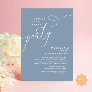 Invitación Feliz Nunca Después De La Cena Del Boda Fiesta Elo