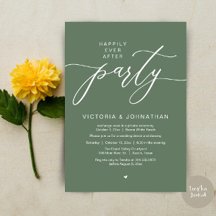 Invitación Feliz Nunca Después De La Cena Del Boda Fiesta Elo