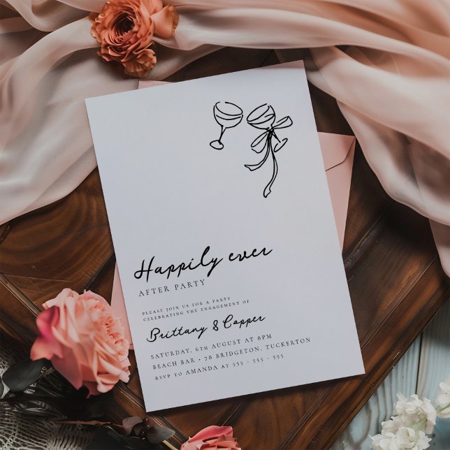Invitación Feliz Nunca Después De La Crítica Boda De Elopemen (Subido por el creador)