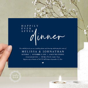 Invitación Feliz Nunca Después De Una Cena Boda Bailando Fies