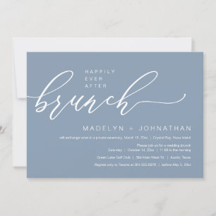 Invitación Feliz Nunca Después Del Boda Elopement Brunch Fies