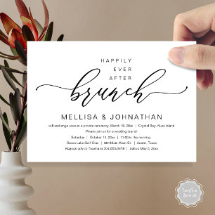 Invitación Feliz Nunca Después Del Boda Elopement Brunch Fies