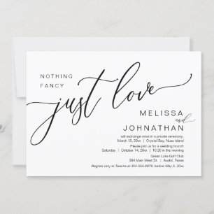 Invitación Feliz Nunca Después Del Brunch De Boda Elopement