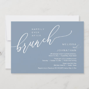 Invitación Feliz Nunca Después Del Brunch De Boda Elopement