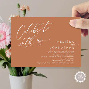 Invitación Feliz Nunca Después Del Brunch De Boda Elopement