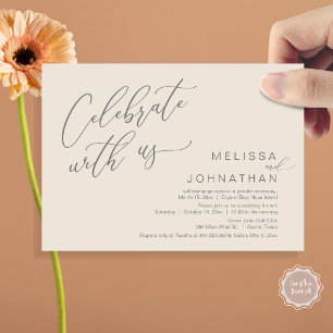 Invitación Feliz Nunca Después Del Brunch De Boda Elopement