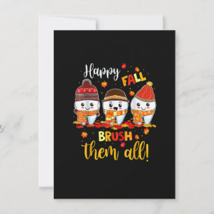 Invitación Feliz Otoño Cepíllalos a Todos Equipo Dental de Od