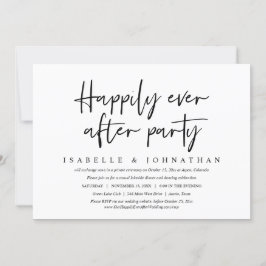 Invitación Feliz para Siempre Boda Informal Fiesta de Evasión
