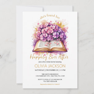 Invitación Feliz para siempre después de Hydrangea Bridal Sho