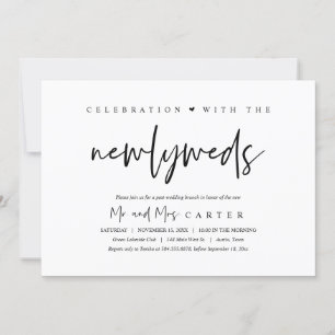 Invitación Feliz para siempre después de la celebración del b