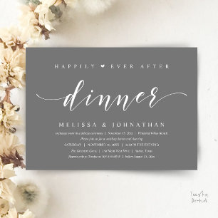 Invitación Feliz para Siempre Después de la Cena, Minimalista