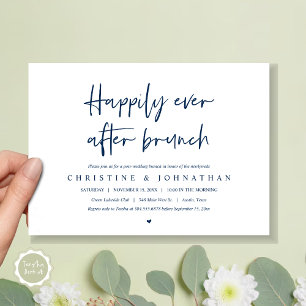 Invitación Feliz para siempre después del brunch, después de