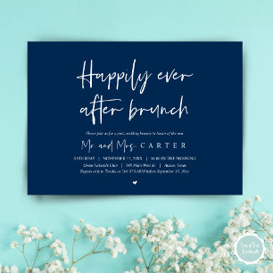 Invitación Feliz para siempre después del brunch, Moderno pos