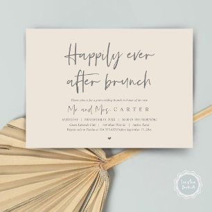 Invitación Feliz para siempre después del brunch, Post boda m