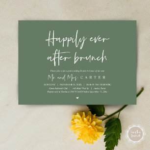 Invitación Feliz para siempre después del brunch, Post boda m
