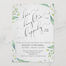 Invitación Feliz para siempre después del compromiso moderno