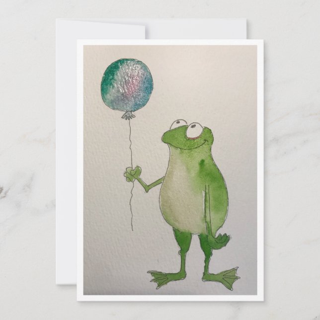 Invitación Feliz para un fiesta (Anverso)