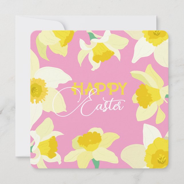 Invitación Feliz Pascua. (Anverso)