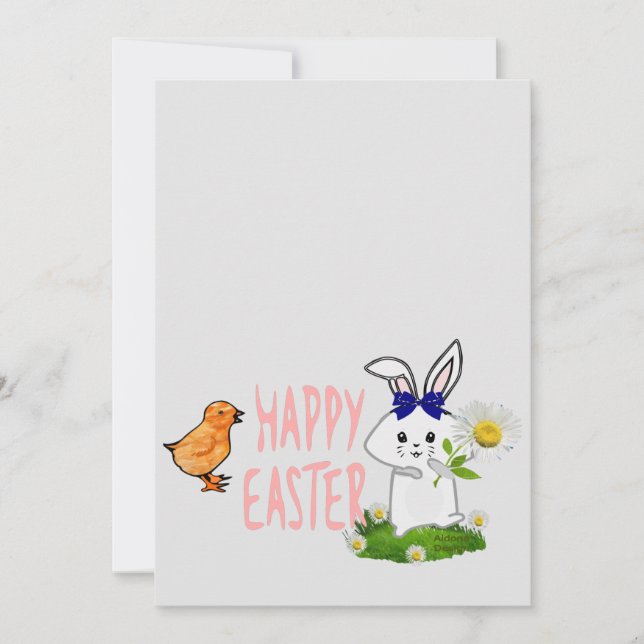 Invitación Feliz Pascua (Anverso)