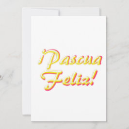 Invitación Feliz Pascua