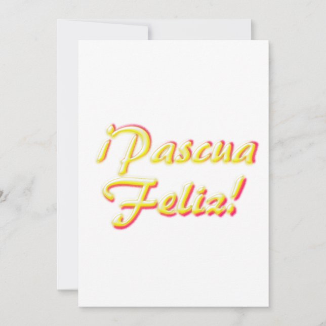 Invitación Feliz Pascua (Anverso)