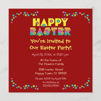 Invitación Feliz Pascua