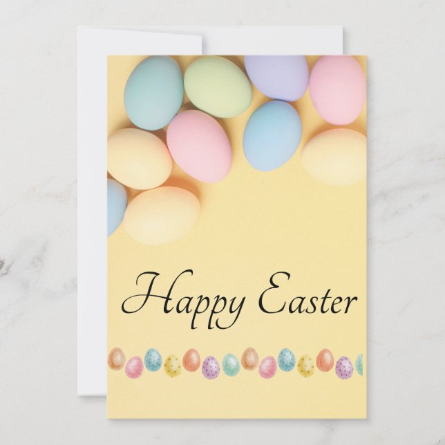 Invitación Feliz Pascua (Anverso)