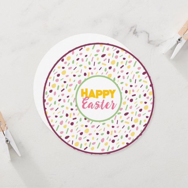 Invitación Feliz Pascua. (Anverso/Reverso In Situ)